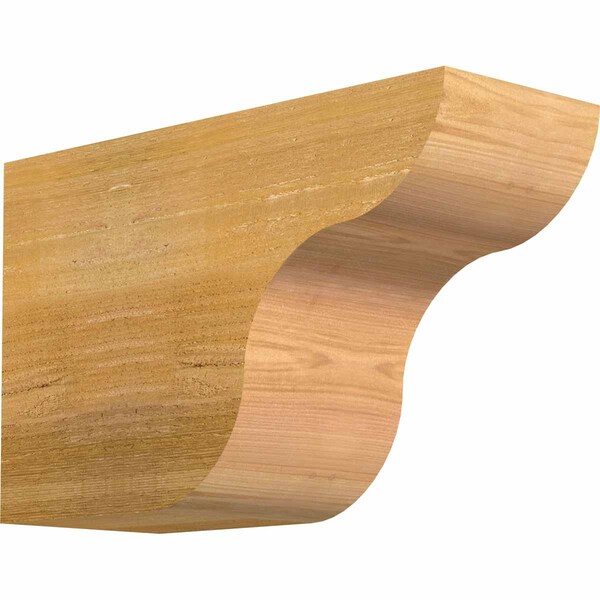 Ekena Millwork Carmel Rough Sawn Rafter Tail, Western Red Cedar, 6"W x 10"H x 16"L RFT06X10X16CAR00RWR - main